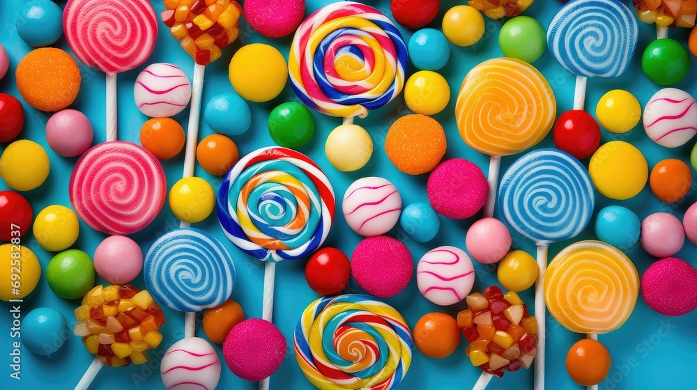 treat lollipop candy food illustration flavor fruity, chewy hard, swirl stick treat lollipop candy food - obrazy, fototapety, plakaty 