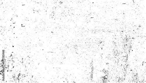 Dusty Overlay Texture for your design. Distressed black texture. Dark grainy texture on white background. Dust overlay textured. Grain noise particles. Rusted white effect. Grunge design elements. 