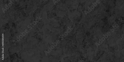 Dark black grunge textured concrete old blackboard and chalkboard rough background. Panorama dark grey black slate background or texture. Vector black concrete texture. Stone wall background. photo