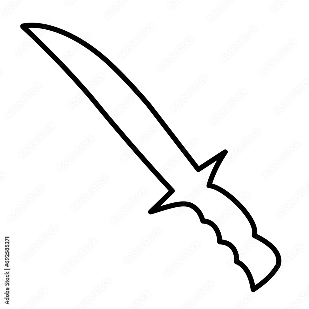 Obraz premium knife outline icon