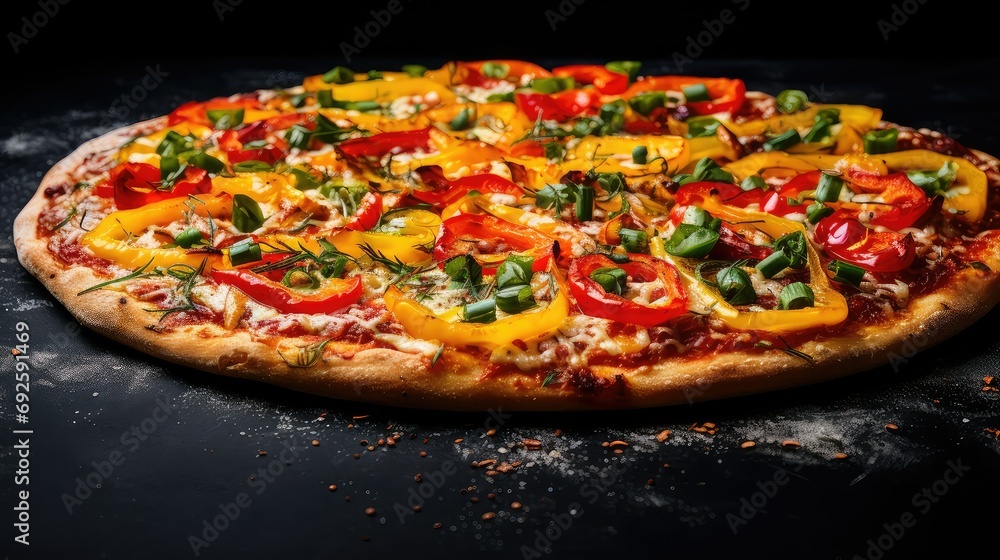 toppings pepper pizza food illustration delivery slice, spicy garlic, mushroom sausage toppings pepper pizza food