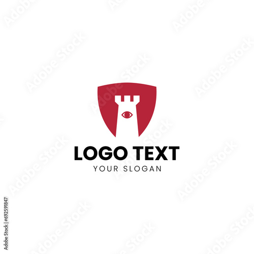 Sentinel Guard Tower Logo Design Vector Modern 