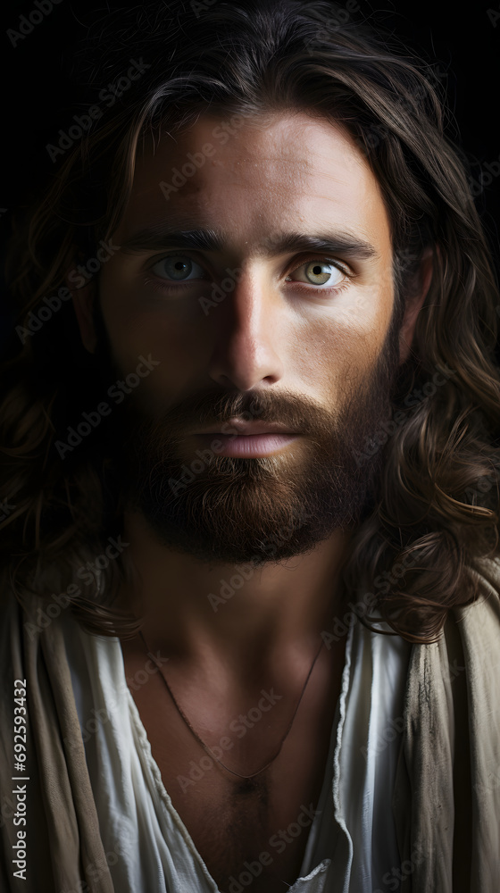 Portrait of Jesus Christ - close-up