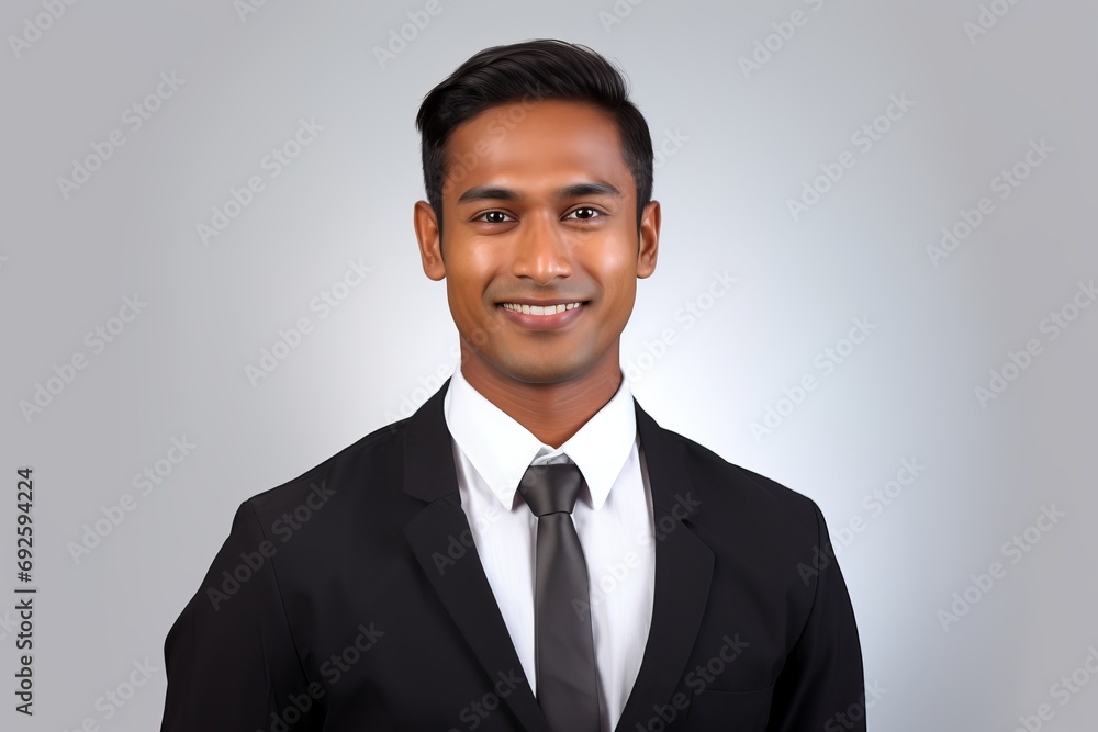 portrait of a professional Indian businessman with a grey suit white shirt and a tie at the office working in finance and stock market on, technology future, office life, corporate life portrait of a professional Indian businessman with a grey suit white shirt and a tie at the office working in finance and stock market on, technology future, office life, corporate life