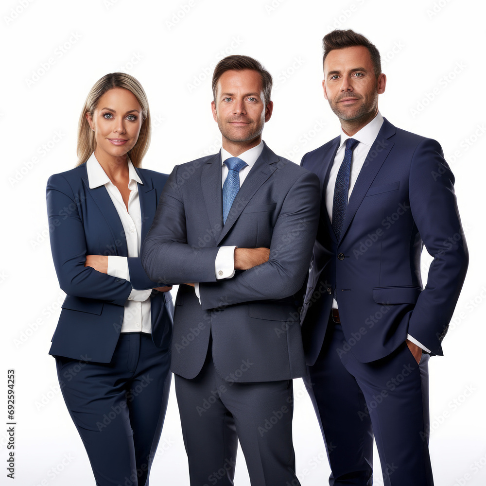 portrait of a business team with suits and white shirts , white background ,the office working in finance and stock market on, technology future, office life, co portrait of a business team with suits and white shirts , white background ,the office working in finance and stock market on, technology future, office life, co