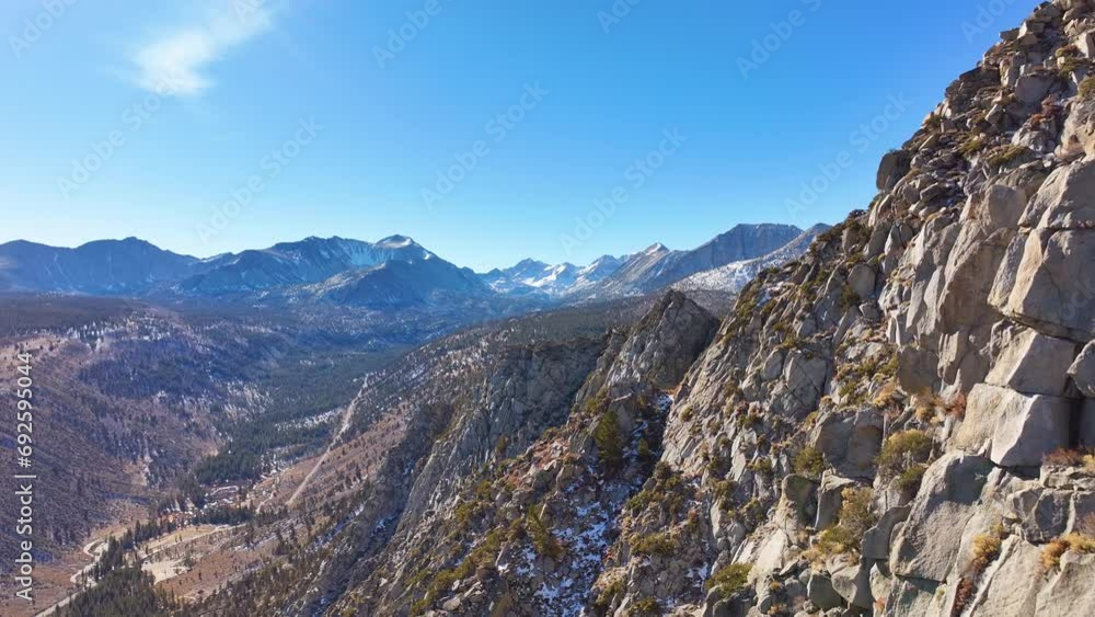 Mammoth Lakes Sierra Nevada Mountains Aerial Mammoth Lakes Sierra Nevada Mountains Aerial