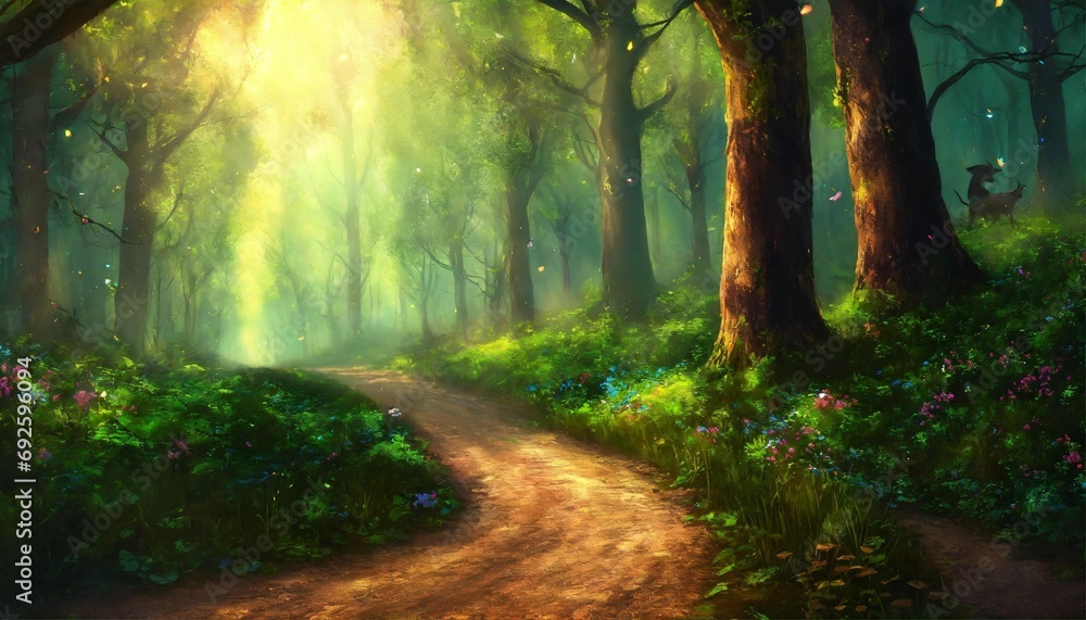 Fototapeta premium morning in the woods