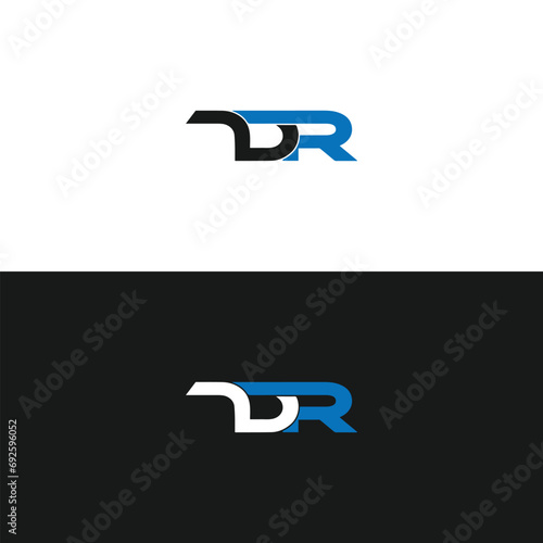  DR logo. D R design. White DR letter. DR  D R letter logo design. Initial letter DR linked circle uppercase monogram logo. D R letter logo vector design. 