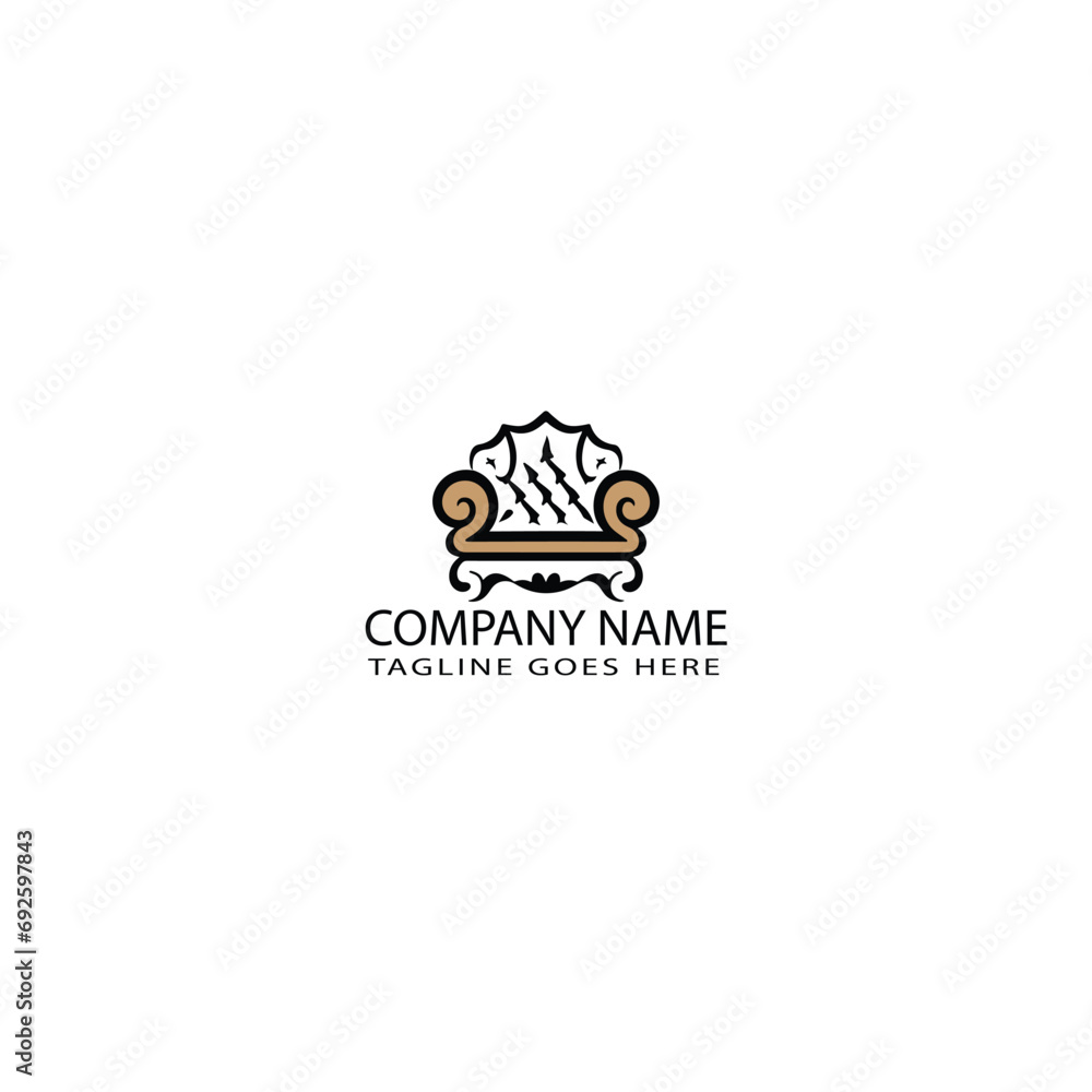 Furniture logo template design