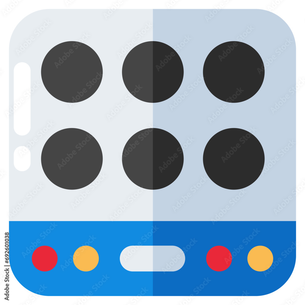Editable design icon of kitchen stove Editable design icon of kitchen stove