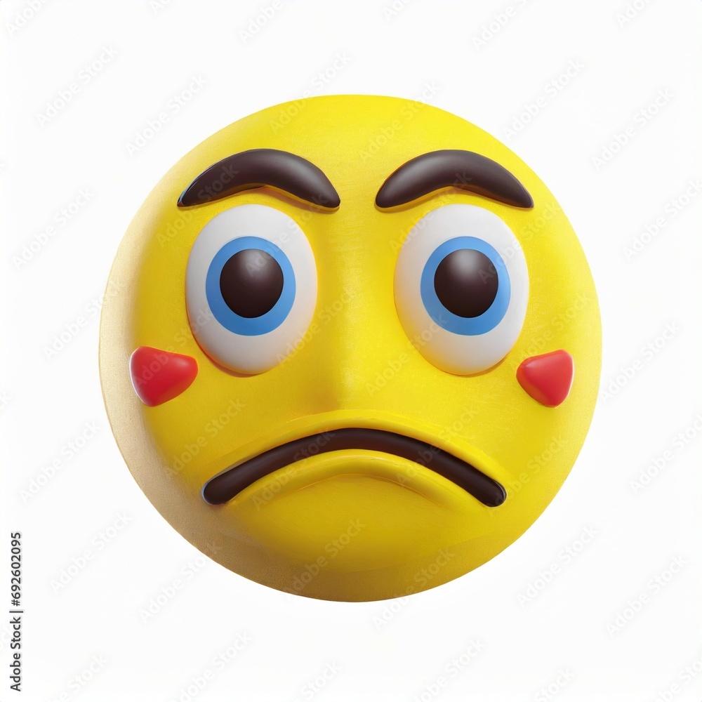 Crying with a teartul yellow icon white background Crying with a teartul yellow icon white background
