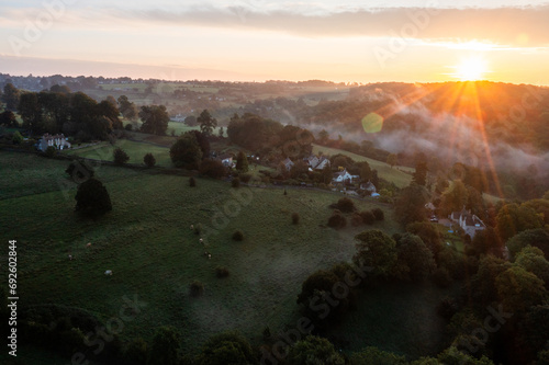 English Countryside Sunrise