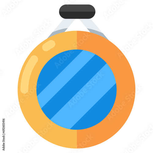 Modern design icon of pedestal mirror 