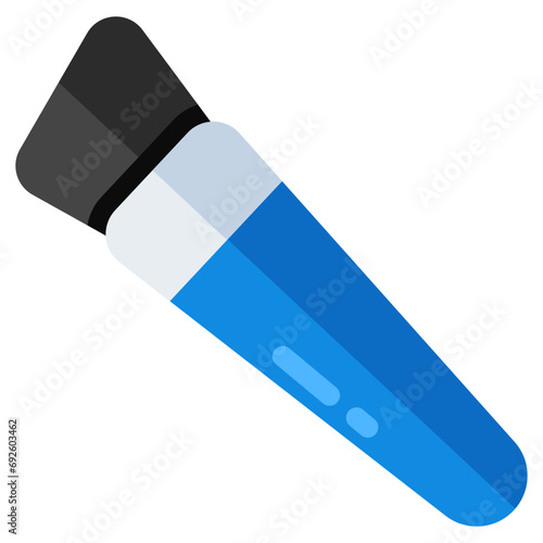 Makeup brush icon isolated on white background 