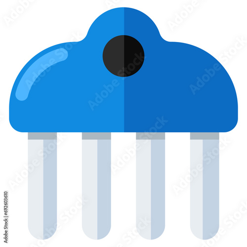 Premium download icon of detangling comb