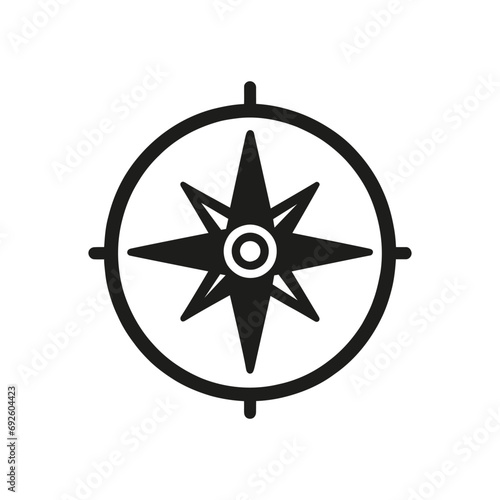 compass icon isolated. Vector illustration