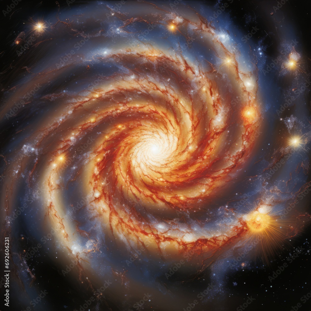 spiral shaped far away nebula and space, unreachable galaxy's spiral shaped far away nebula and space, unreachable galaxy's