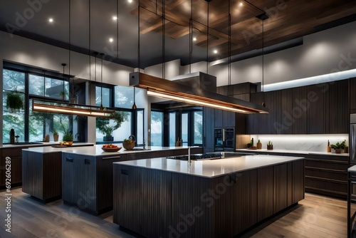 modern kitchen interior with kitchen © Zoya