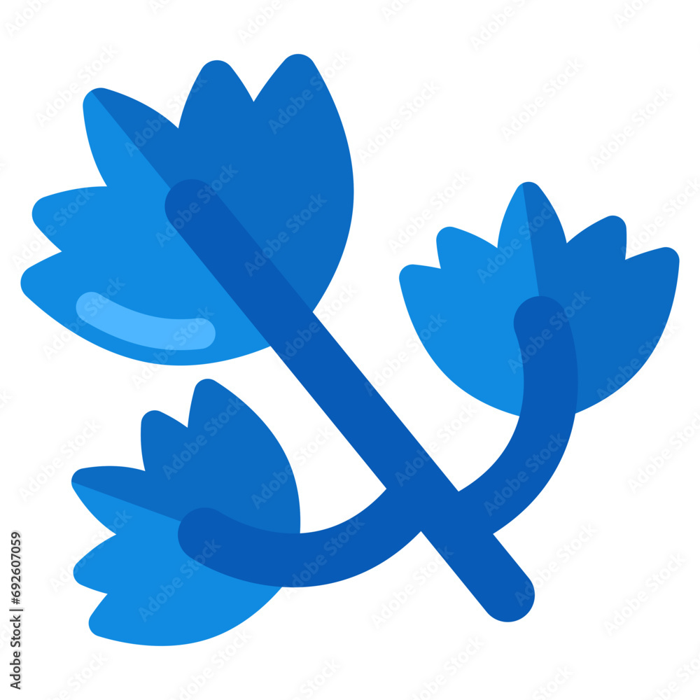 A beautiful design icon of coriander leaves A beautiful design icon of coriander leaves
