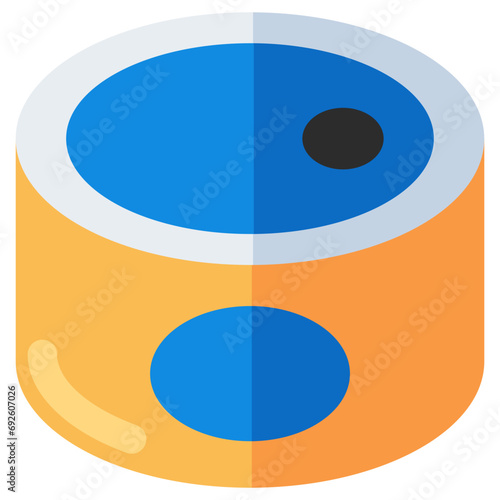 An icon design of preserved food, editable vector 