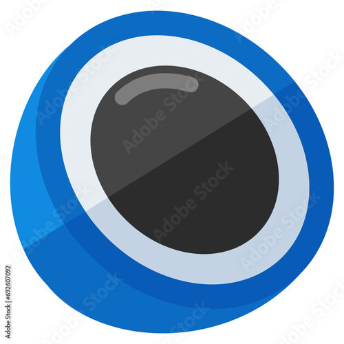 A yummy icon of coconut cut