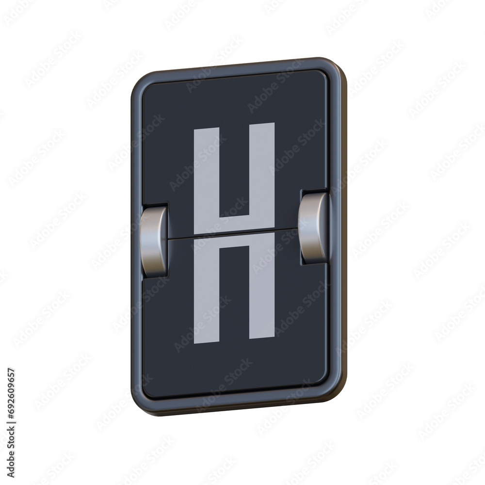 Split-Flap 3D Alphabet PNG Letters Split-Flap 3D Alphabet PNG Letters