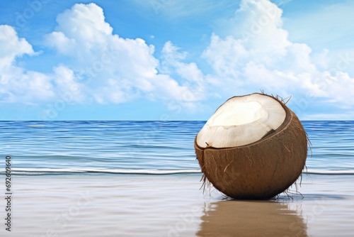 coconut on the beach