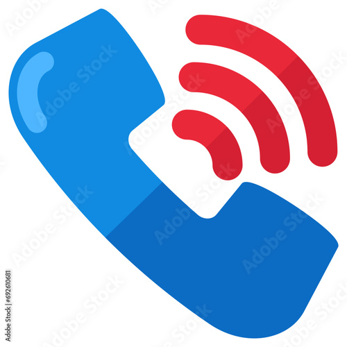 Trendy design icon of mobile outgoing call