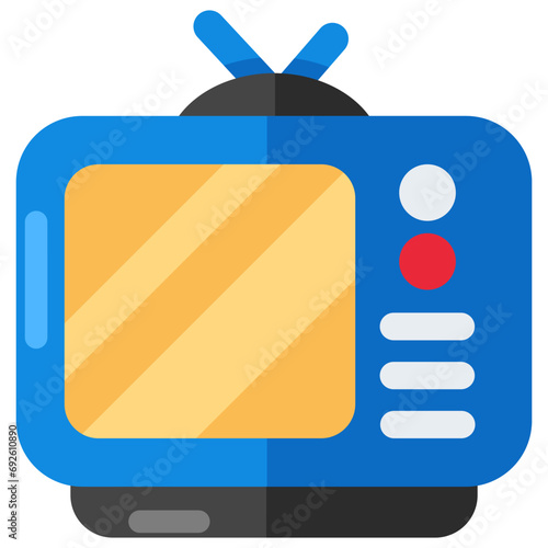 A beautiful design icon of television set