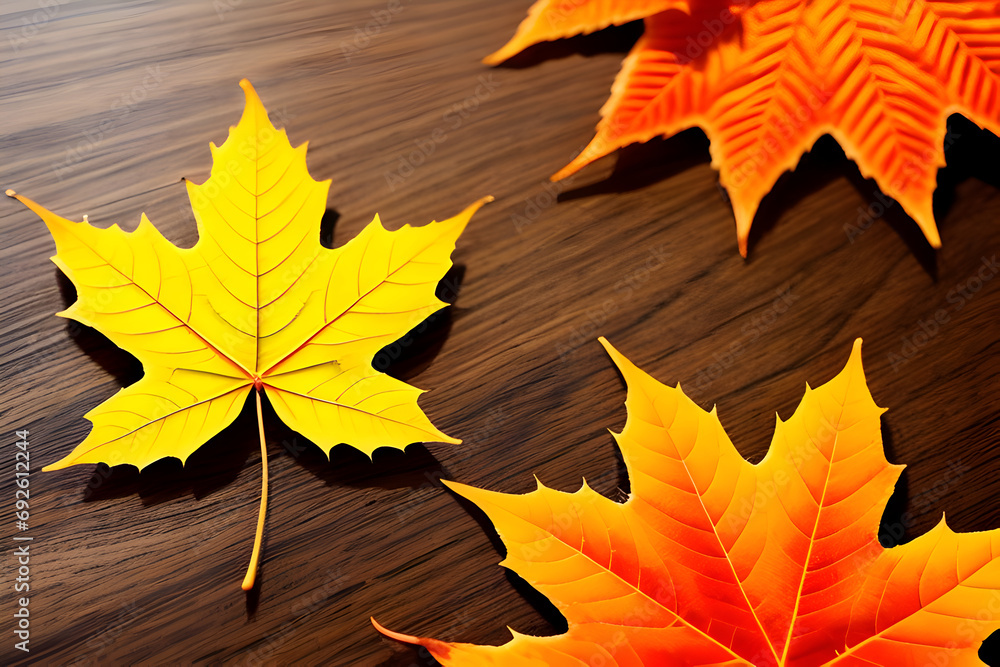 autumn maple leaves. Generated with AI autumn maple leaves. Generated with AI