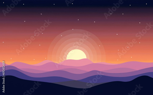 A gradient background mimicking the hues of a twilight horizon  blending warm and cool colors  eliciting a tranquil yet mystical ambiance.