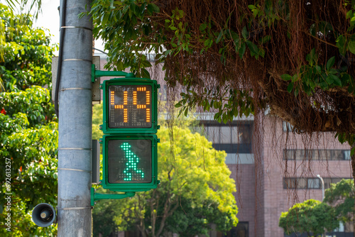 Taiwan, Taipei, unique, pedestrian signal lights, little green men, traffic lights