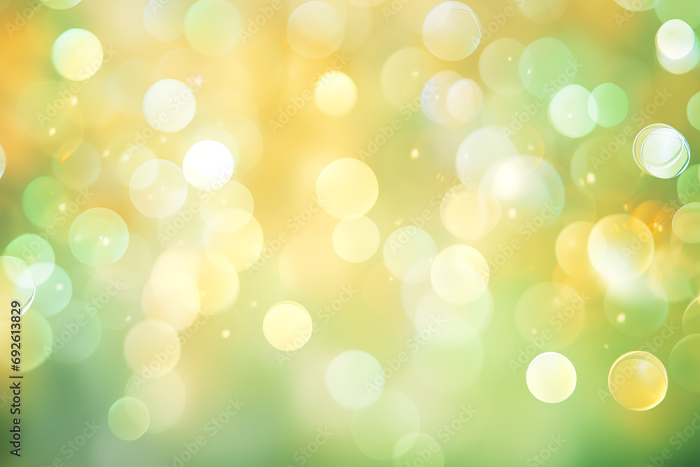Festive Lights Bokeh Background with Circular Orbs in Yellow & Green - Decorative & Sparkling Effect Festive Lights Bokeh Background with Circular Orbs in Yellow & Green - Decorative & Sparkling Effect
