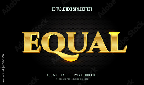 Editable text effect gradient shiny glowing gold color. Text style effect. Editable fonts vector files.