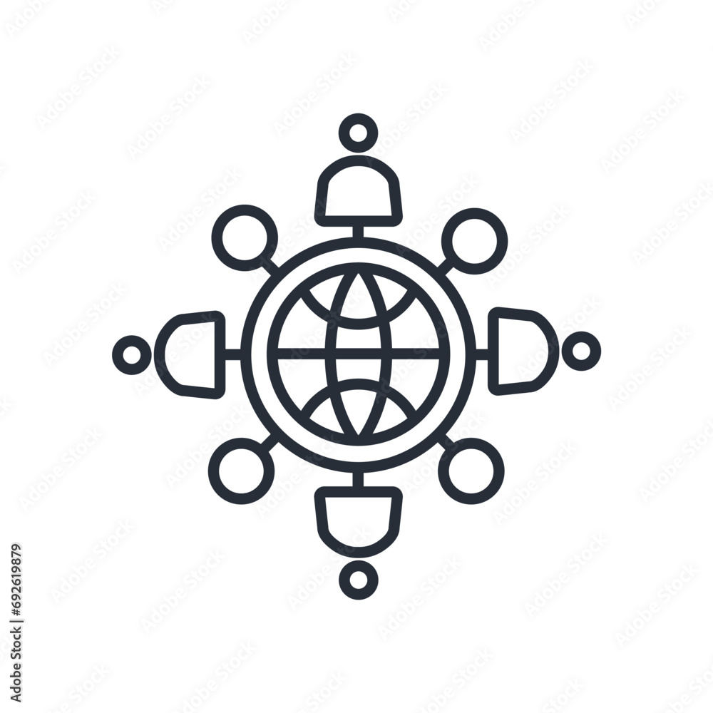 Diversity icon. vector.Editable stroke.linear style sign for use web design,logo.Symbol illustration. Diversity icon. vector.Editable stroke.linear style sign for use web design,logo.Symbol illustration.