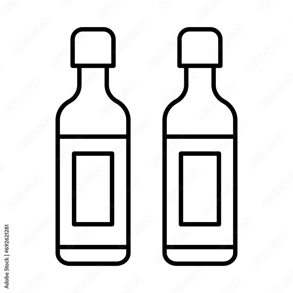 Wine Bottle Icon Design