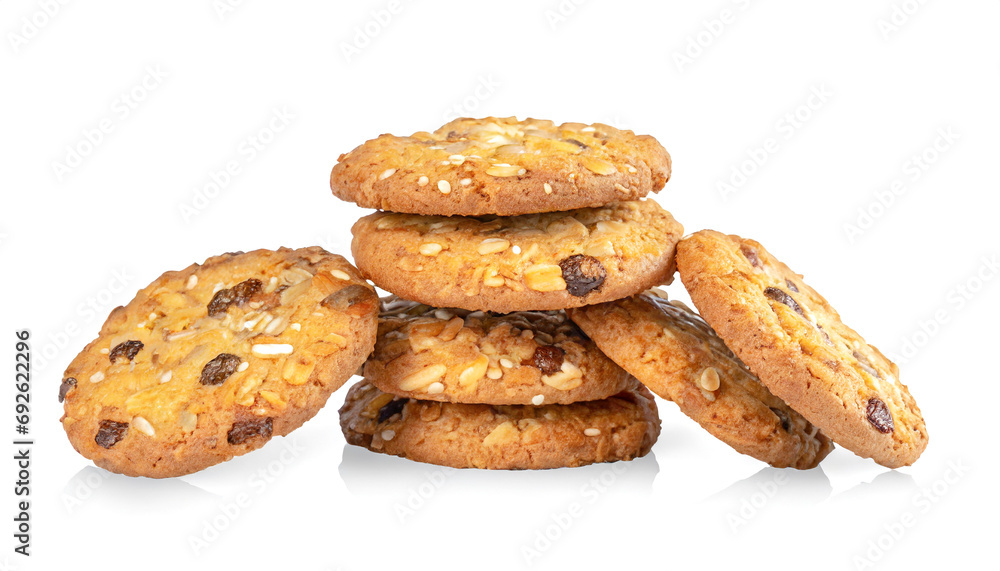 cookies isolated on white background. cookies isolated on white background.
