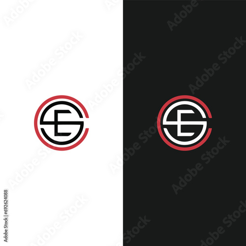 CES logo. C E S design. White CES letter. CES, C E S letter logo design. Initial letter CES linked circle uppercase monogram logo. C E S letter logo vector design. 