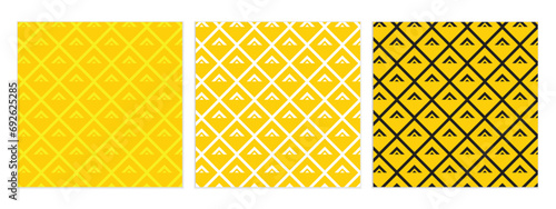 abstract seamless set of yellow pattern art perfect for banner poster.