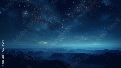 Wallpaper Mural A captivating view of the night sky, densely packed with countless stars, creating a breathtaking cosmic tapestry in the darkness. Torontodigital.ca