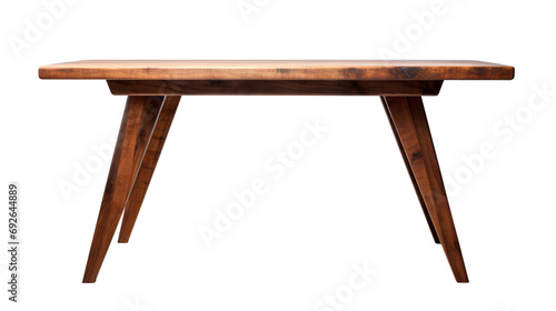 Modern wooden dining table, cut out