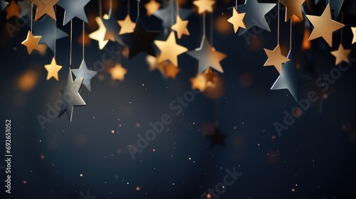 Wallpaper Mural A blank black background with stars border. Torontodigital.ca