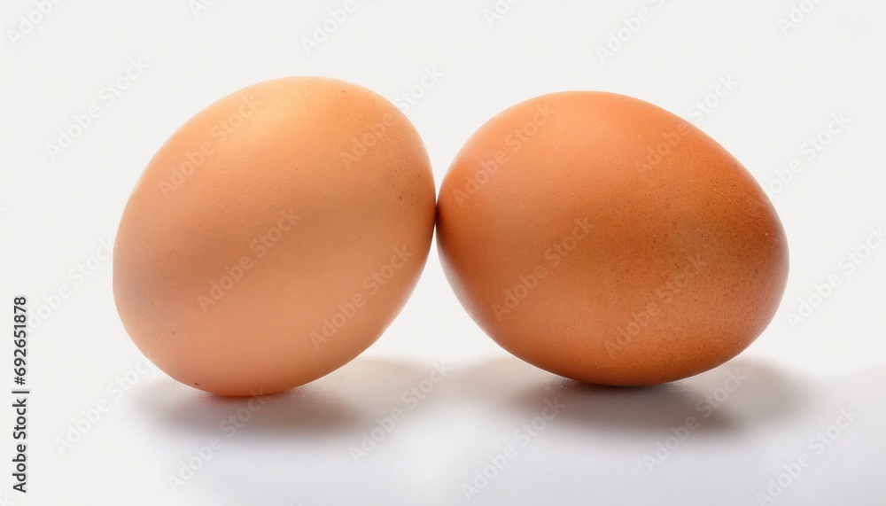 Two eggs isolated on white Two eggs isolated on white
