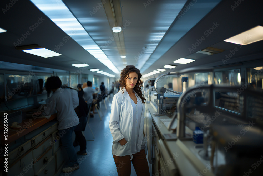 A medical researcher in her lab A medical researcher in her lab