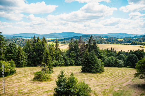 Oravska lesna forest railway, Slovak republic. Orava region photo