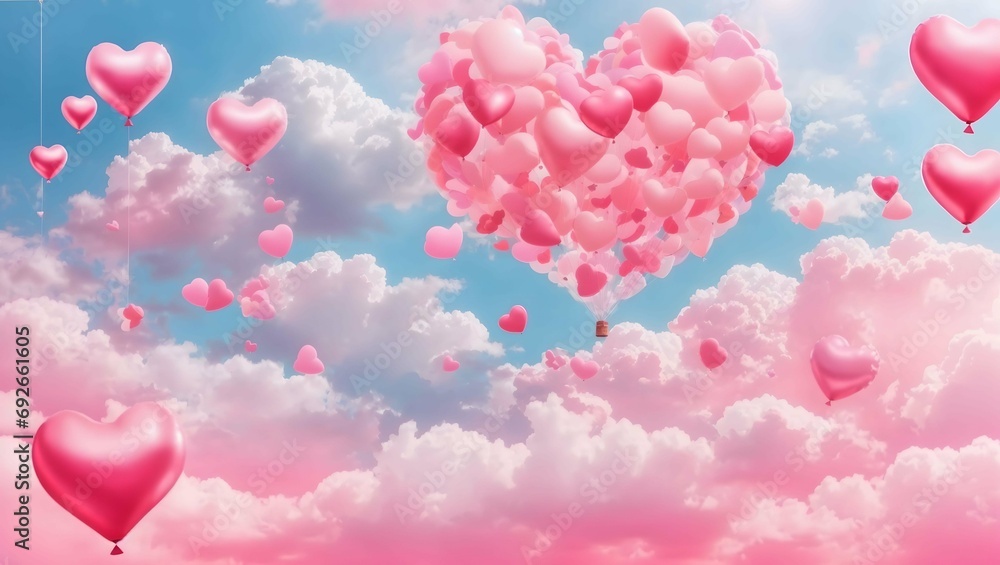 Abstract background image. Valentine's Day. Cute pink tone.