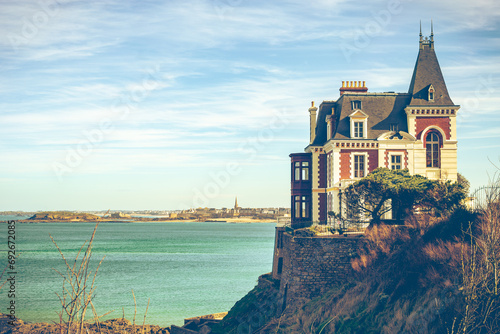 Belle Epoque house in Dinard. Photography taken in France photo