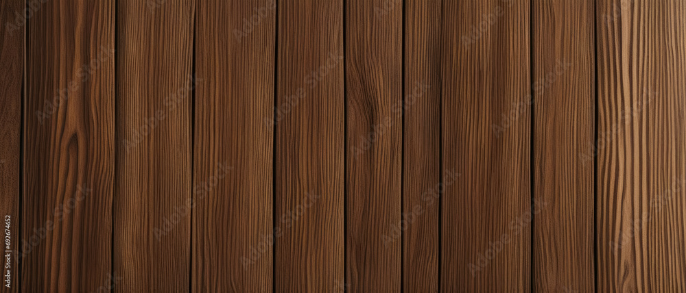 Naklejka premium A wall of wooden planks with a large texture.