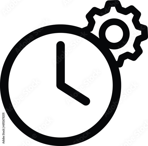 timely icon time bound vector smart symbol