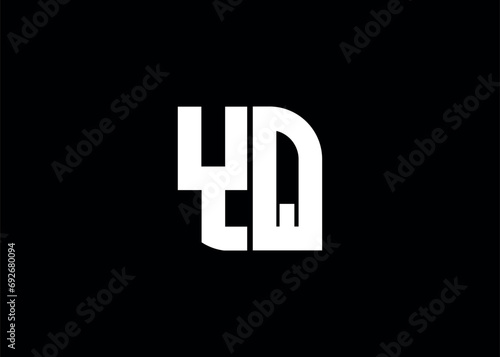 Monogram Letter YQ Logo Design vector template
